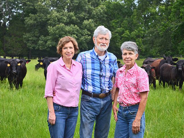 Nancy and Bill Howard, and Judy Moyers, Image by Victoria G. Myers